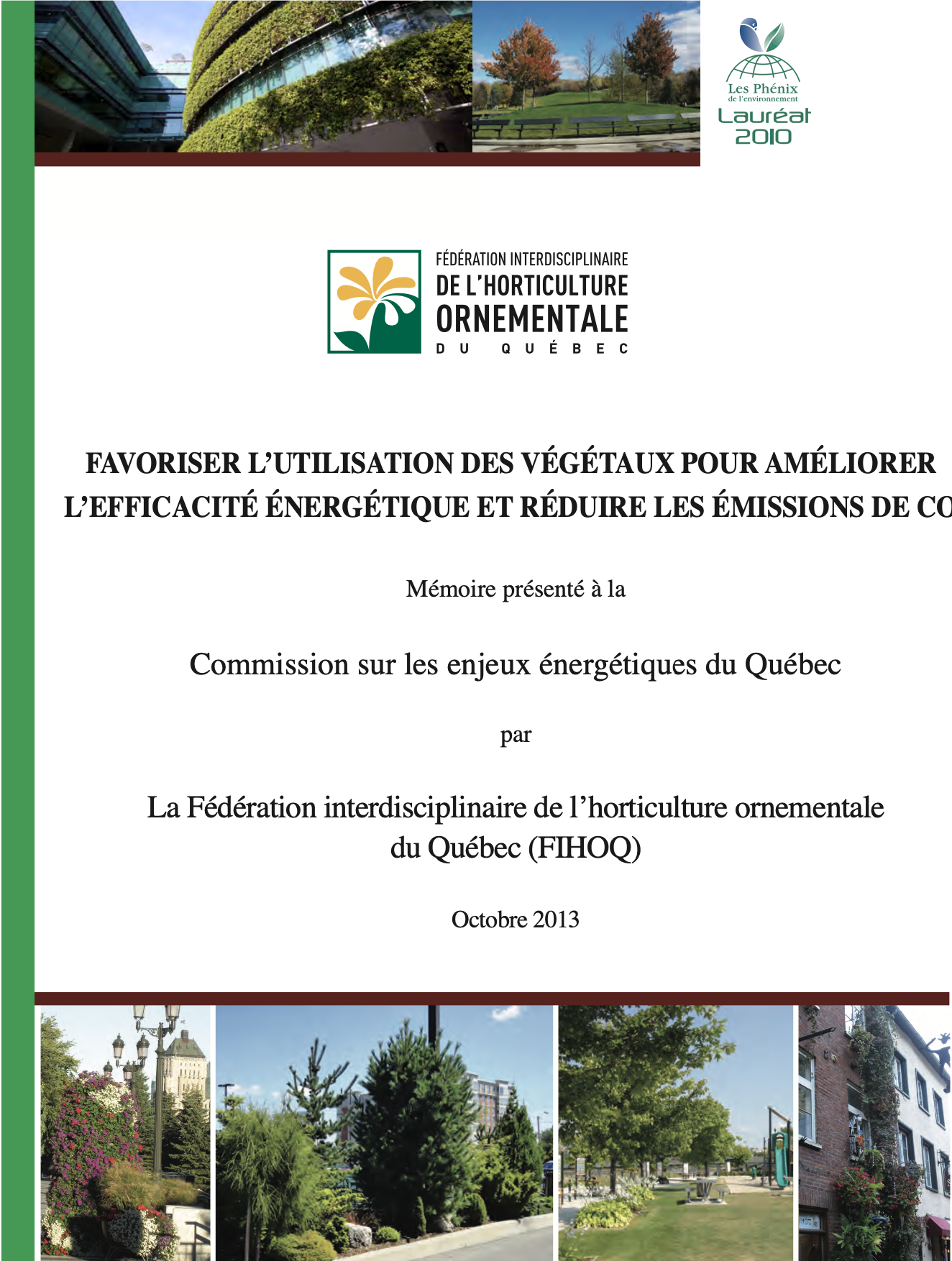 Québec Vert_Mémoire_efficacité énergétique_FIHOQ